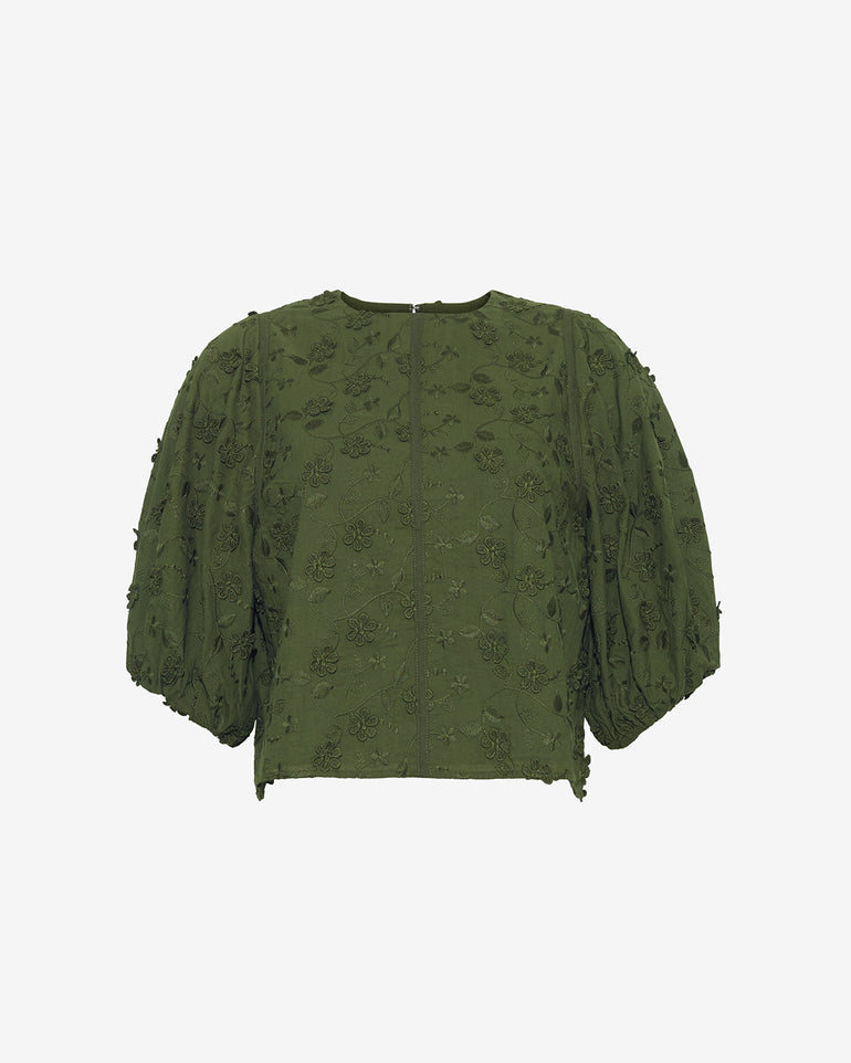 Jess Top in Embroidered Floral