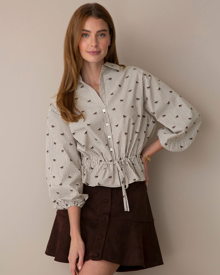 Top in Derby Stripe