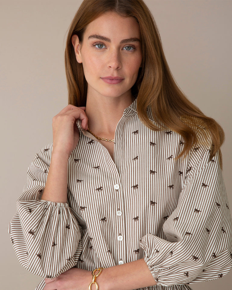 Top in Derby Stripe