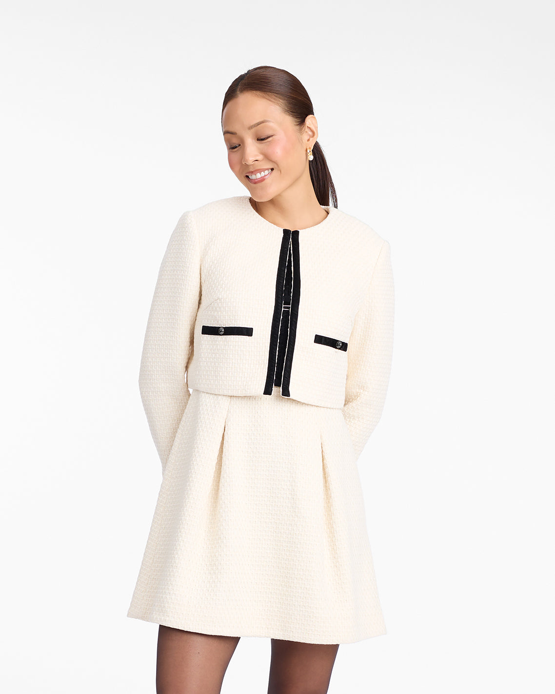 Tweed Jacket in Vanilla