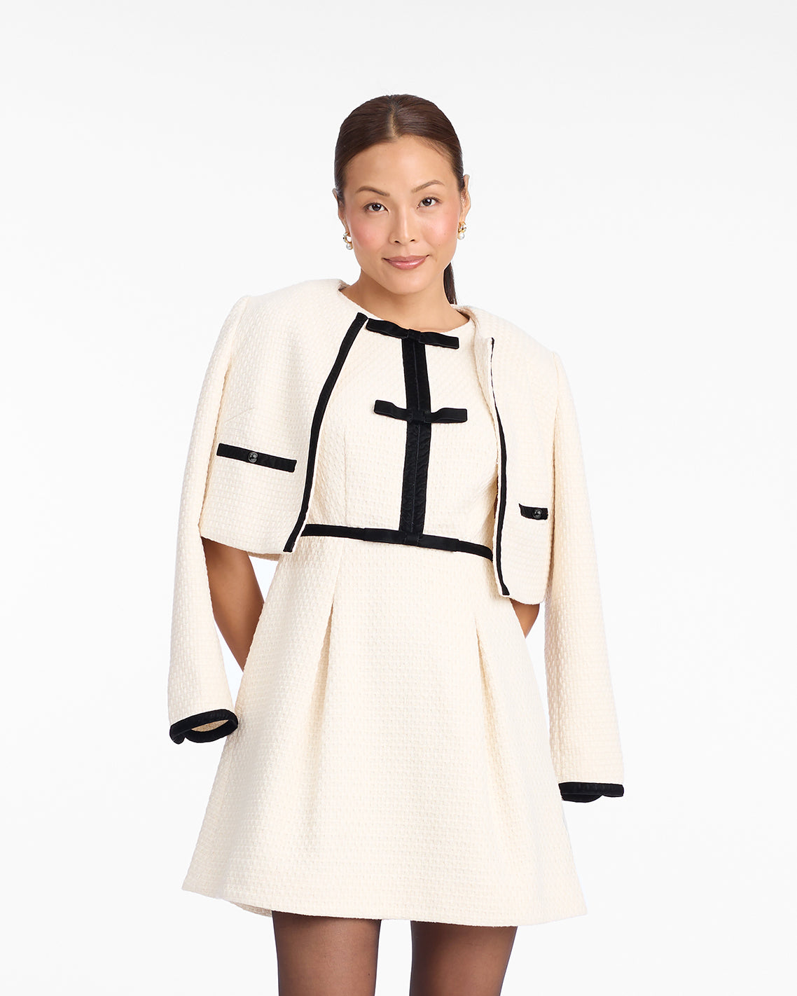 Tweed Jacket in Vanilla