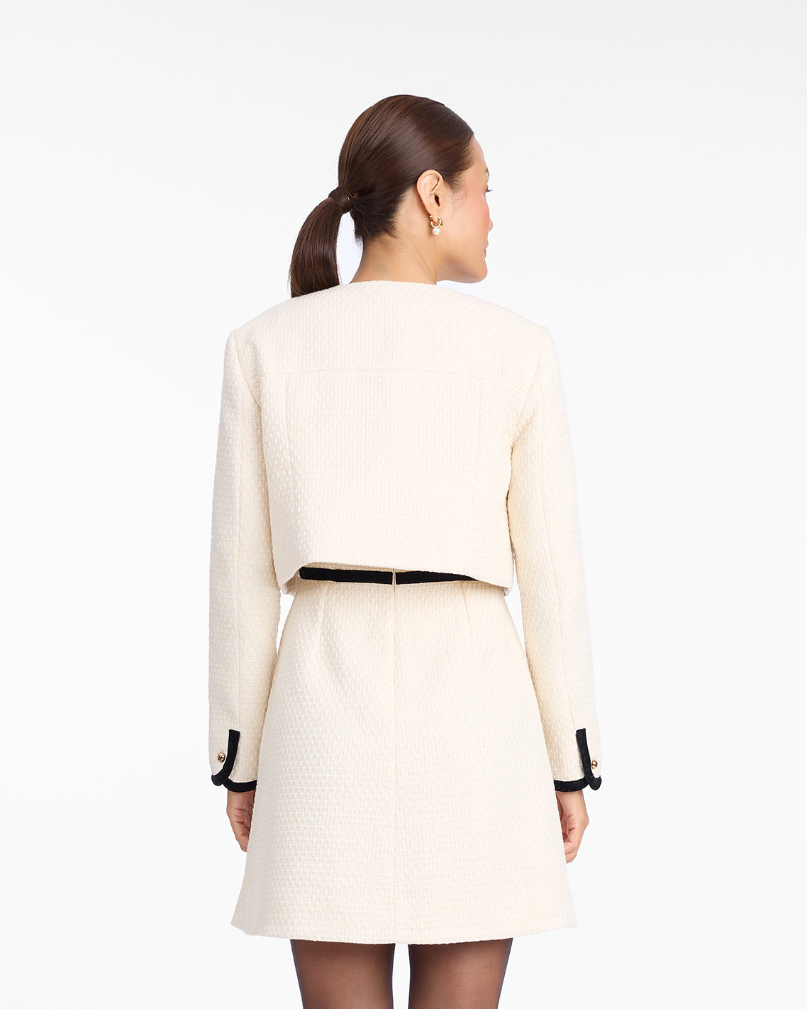 Tweed Jacket in Vanilla