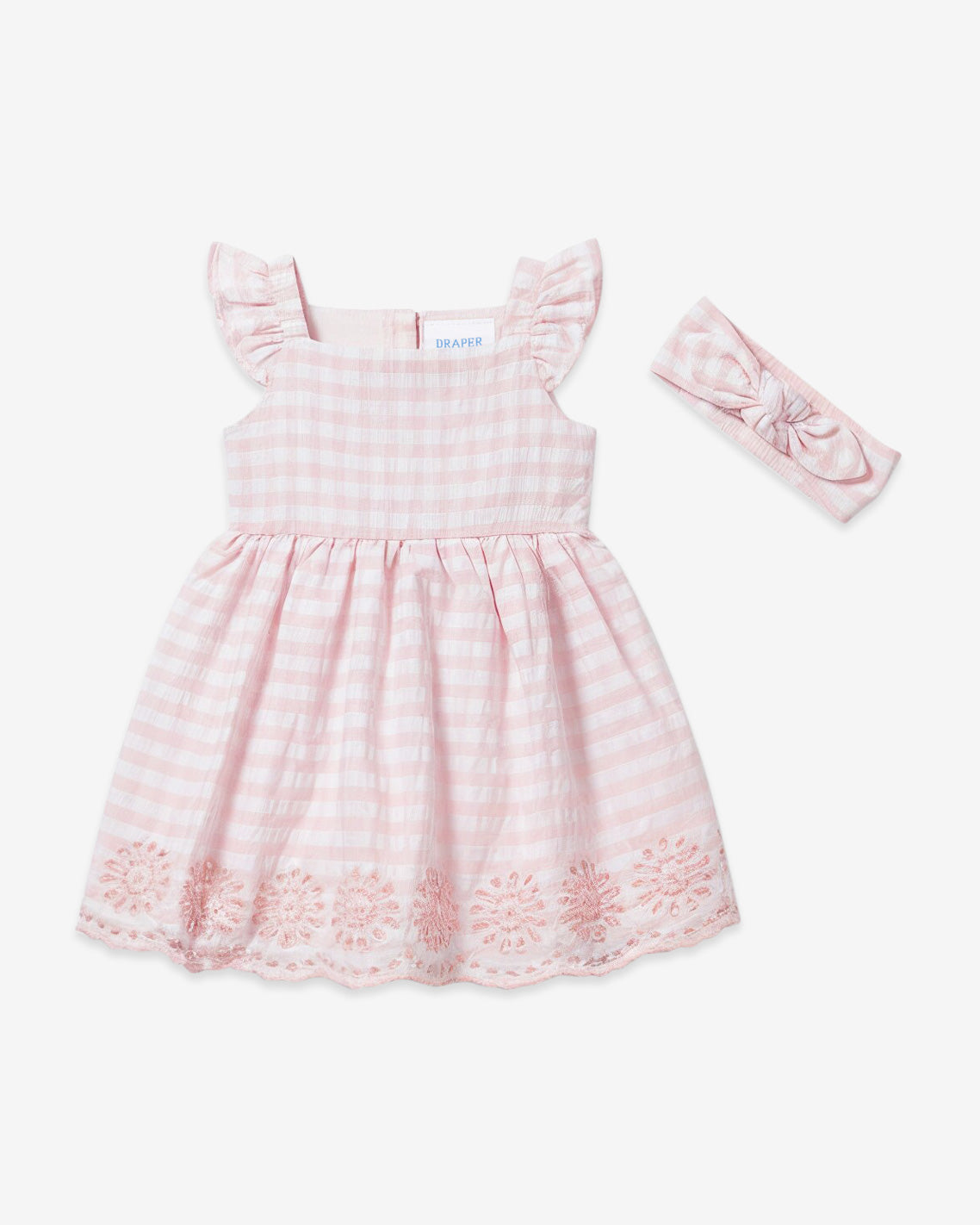 Eyelet Novelty Dress with Diaper Cover