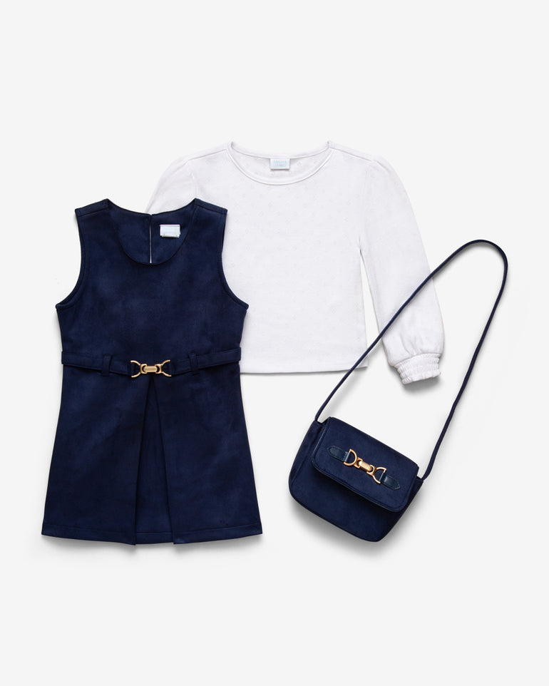 Girls Jumper Dress in Blue