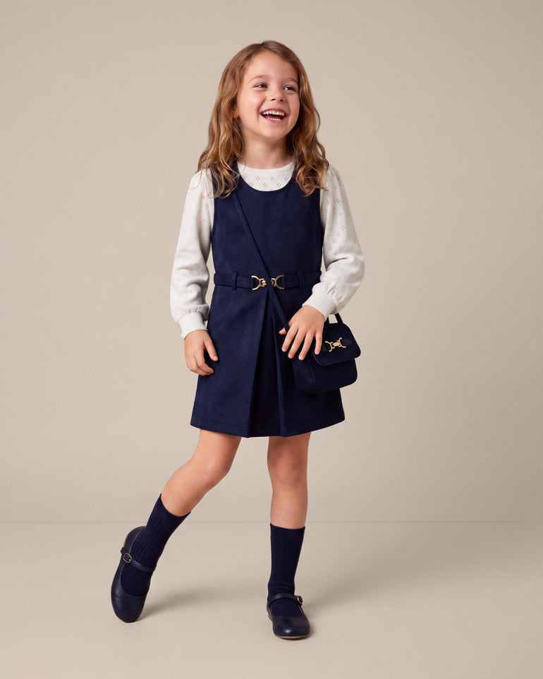 Girls Jumper Dress in Blue