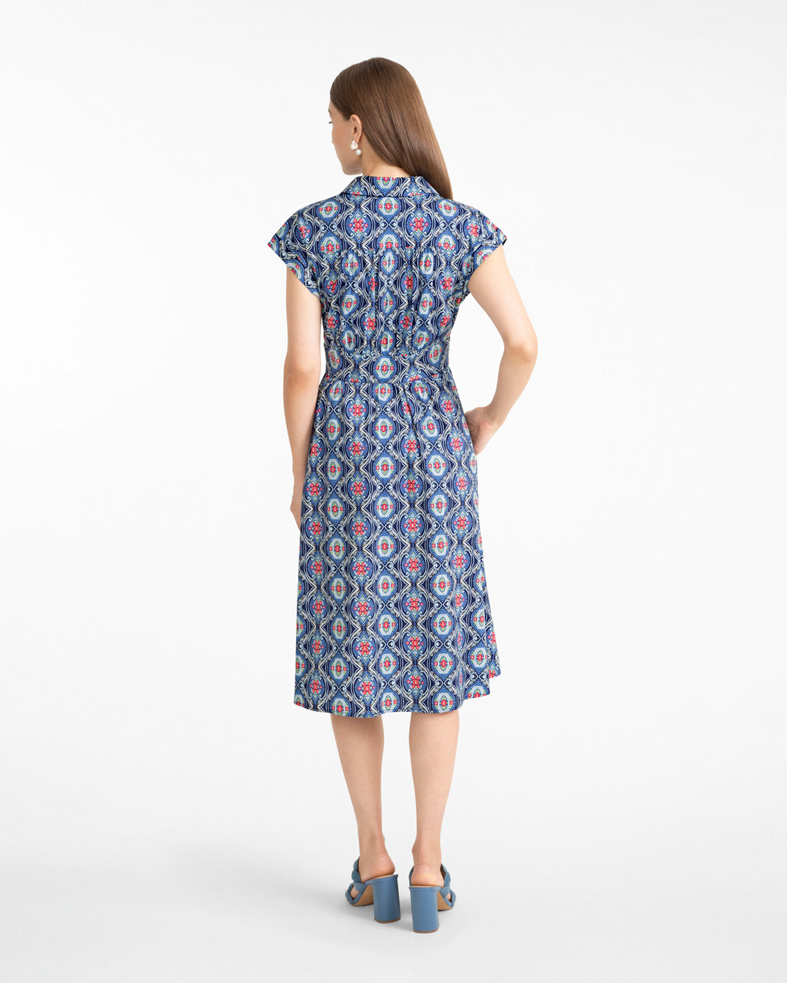 Farrah Printed Shirtdress
