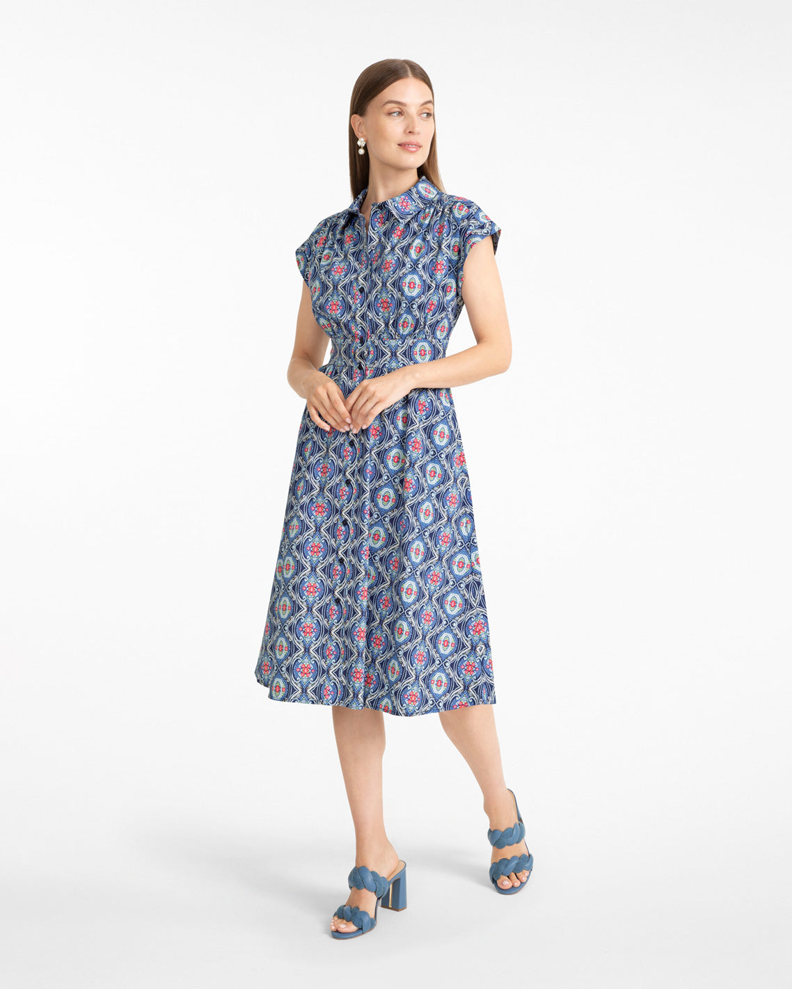 Farrah Printed Shirtdress