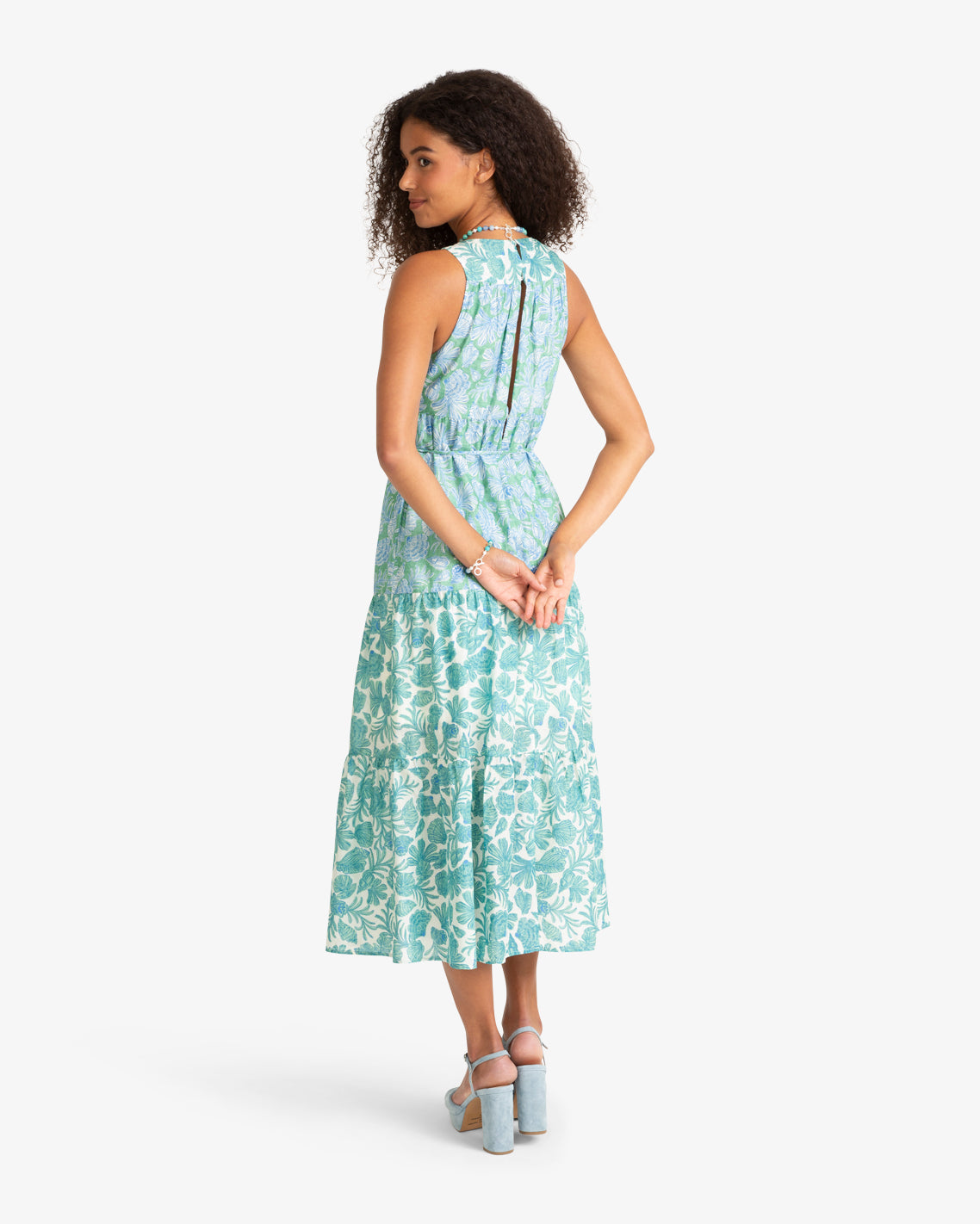 Marlow Two Tone Shell Midi Dress