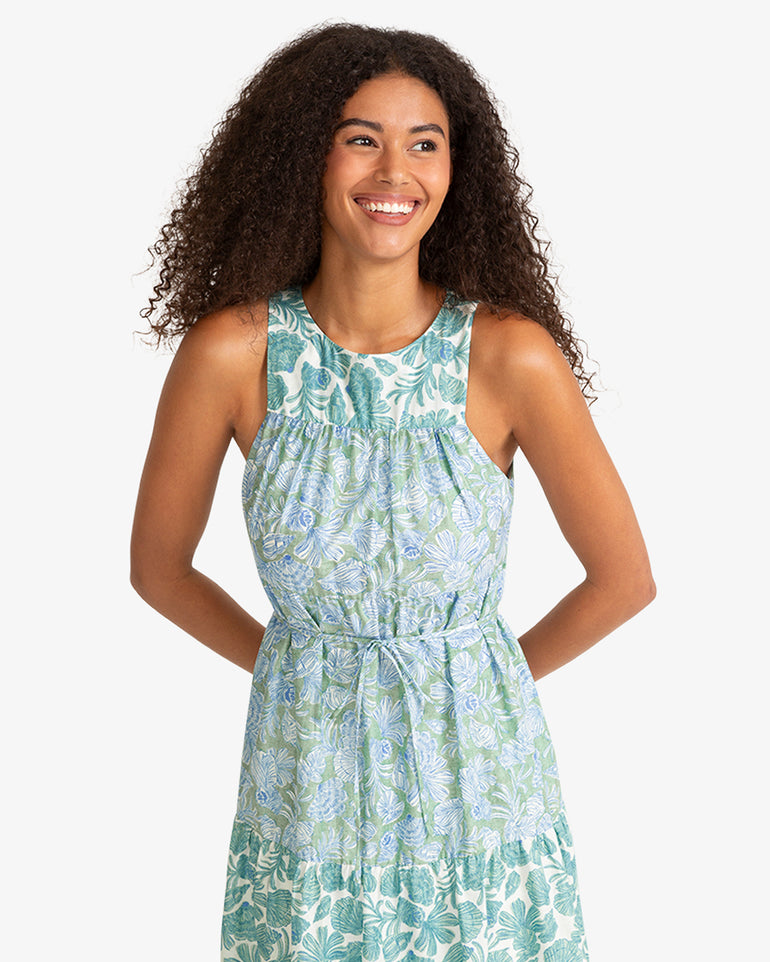 Marlow Two Tone Shell Midi Dress