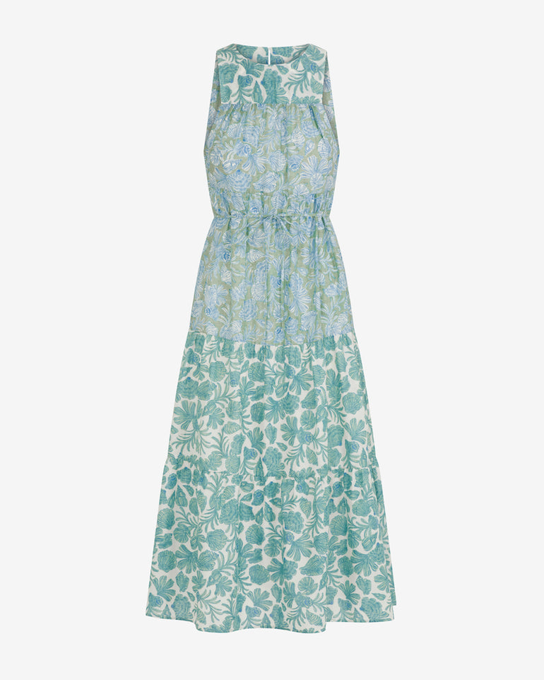 Marlow Two Tone Shell Midi Dress