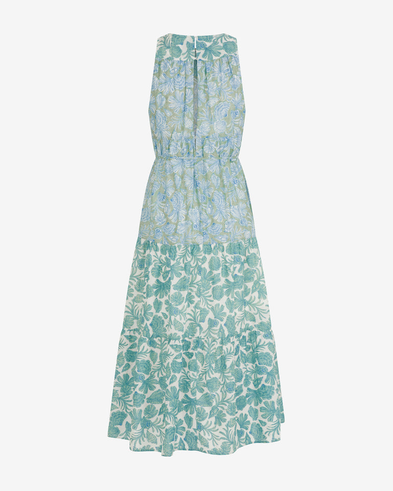 Marlow Two Tone Shell Midi Dress