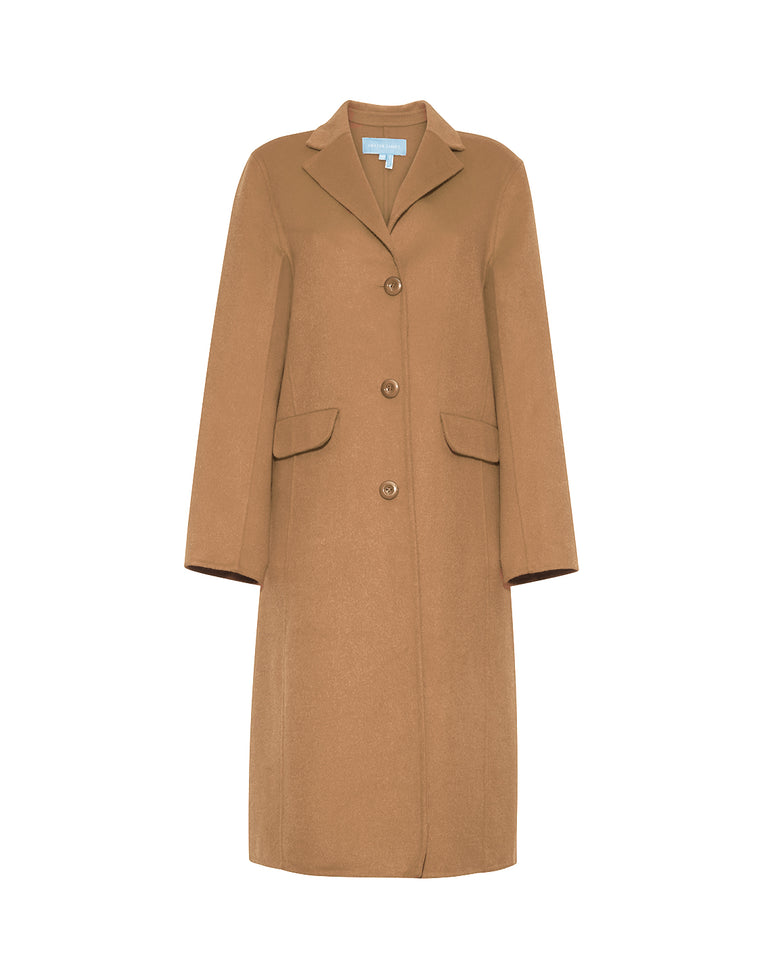 Woods Coat in Camel
