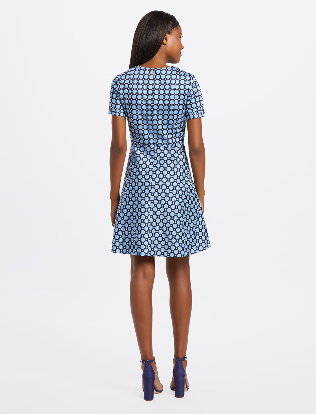 Mixed Dot Love Circle Dress