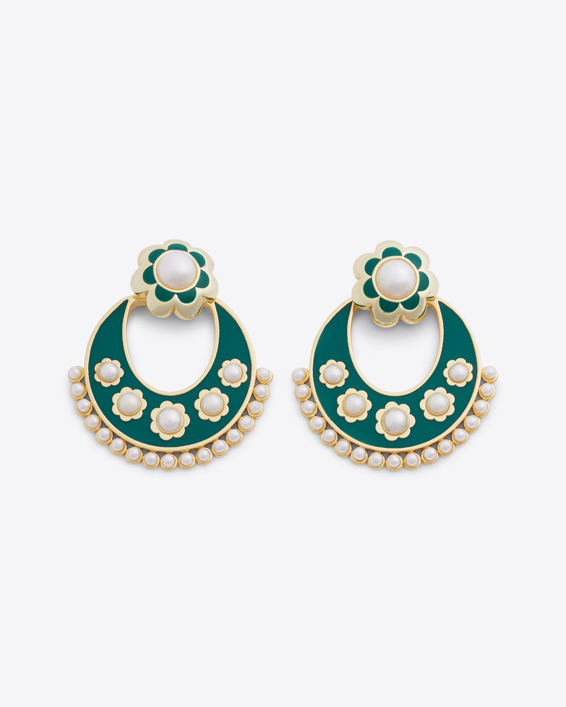 Scallop Hoops in Ever Green