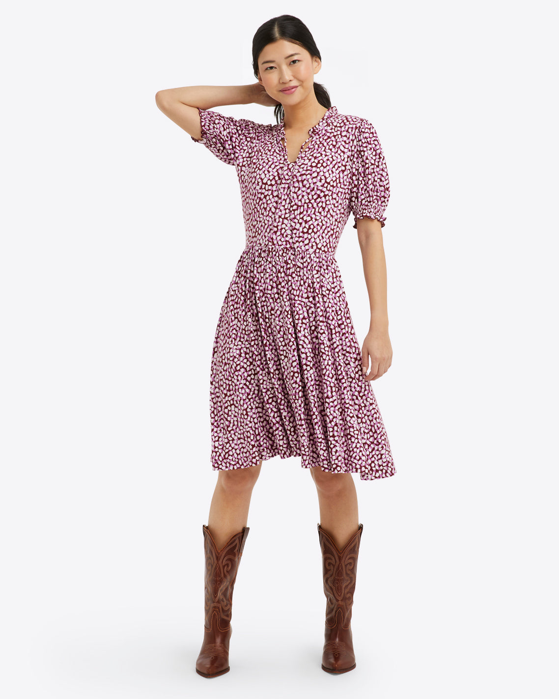 Nanci Dress Square Dot