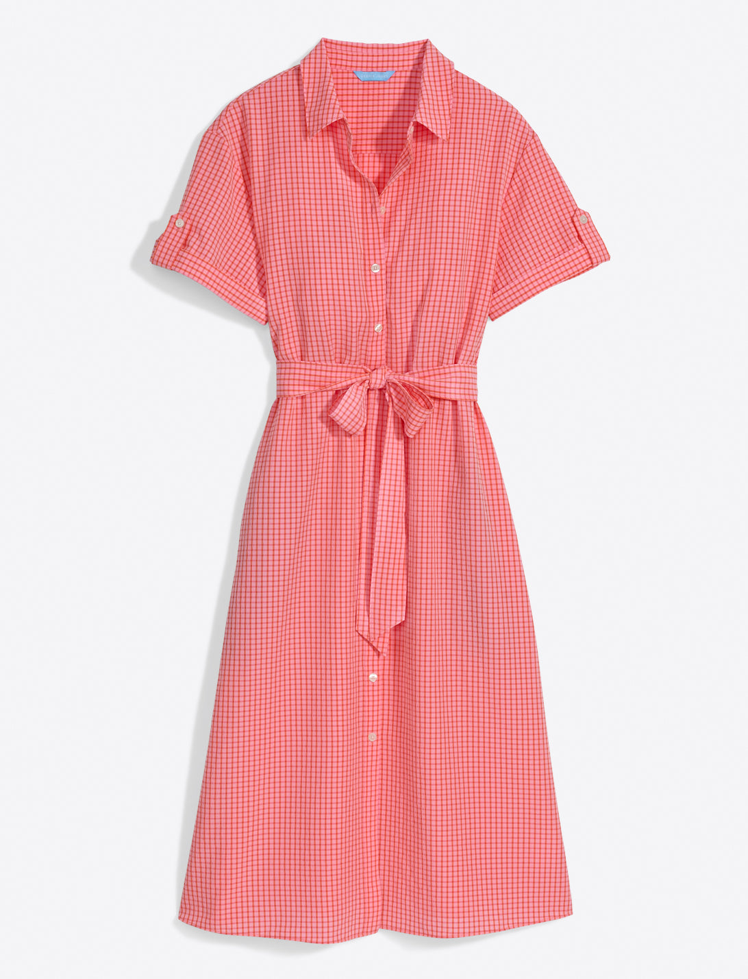 Barbara Utility Dress Gingham Seersucker