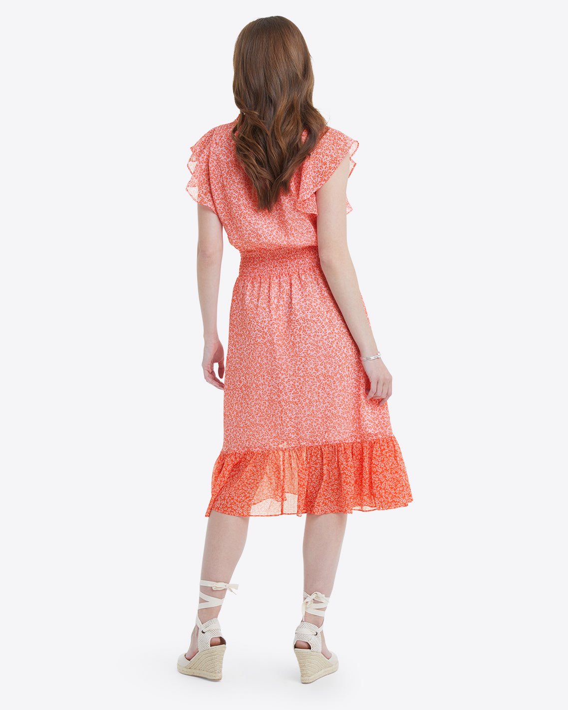 Tenille Dress Tangerine Floral