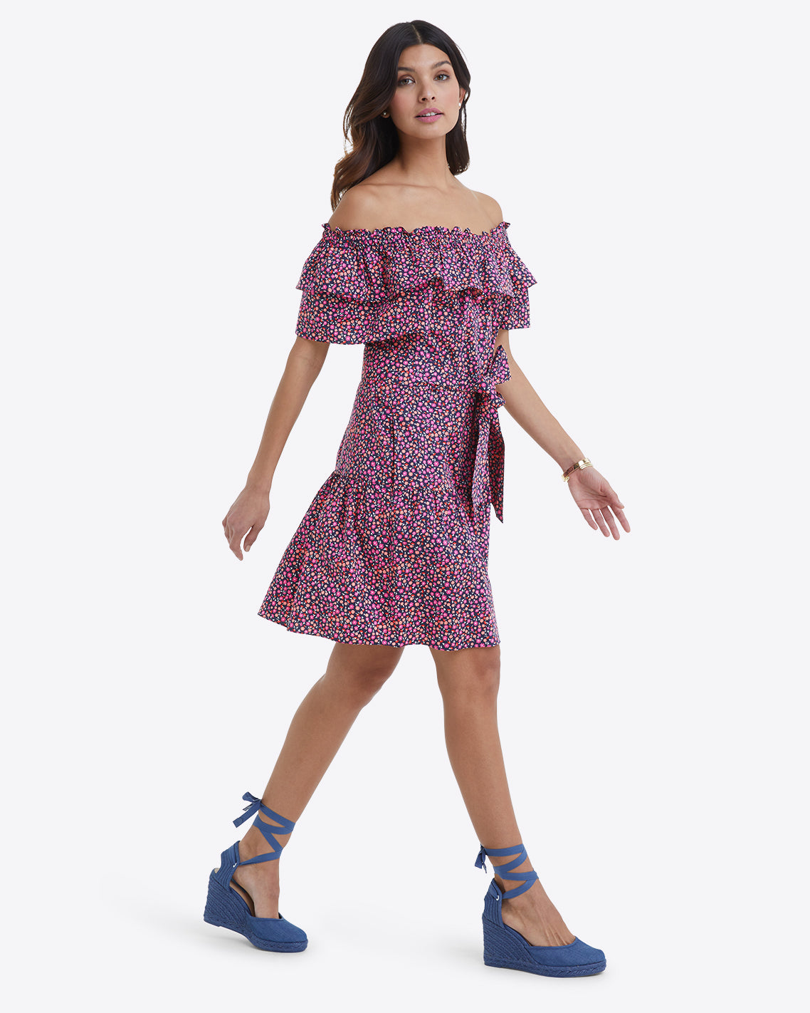 Sawyer Dress in Ditsy Poppy – Draper James