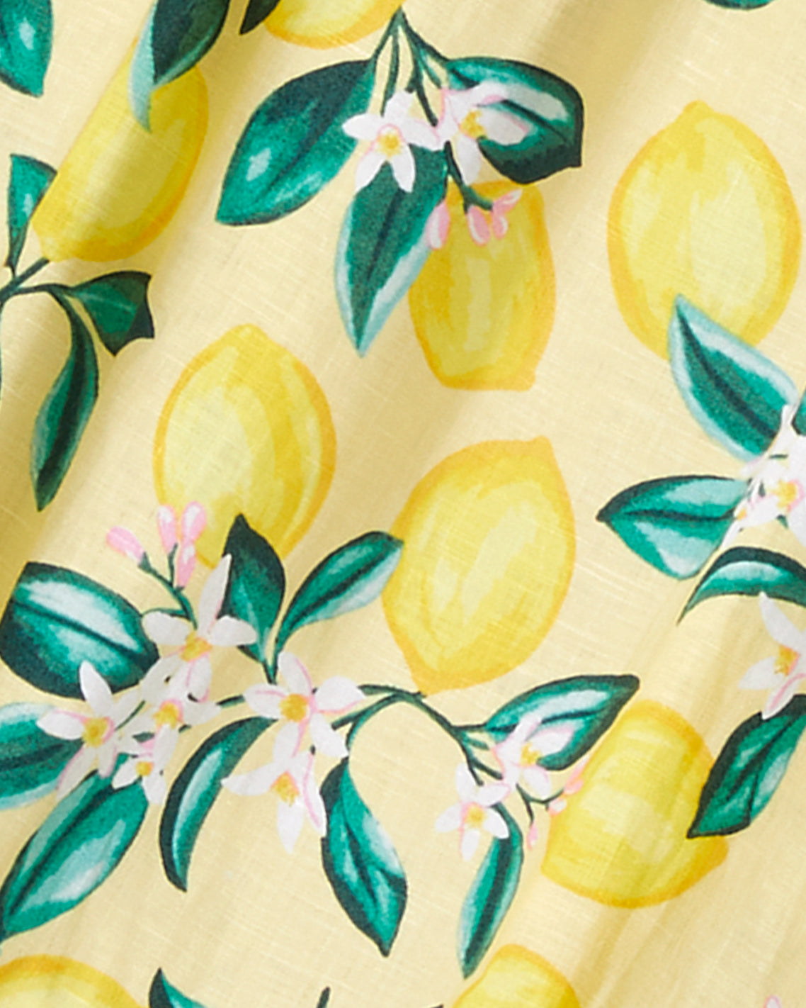 Terrie Tie Back Top in Linen Lemon Blossom