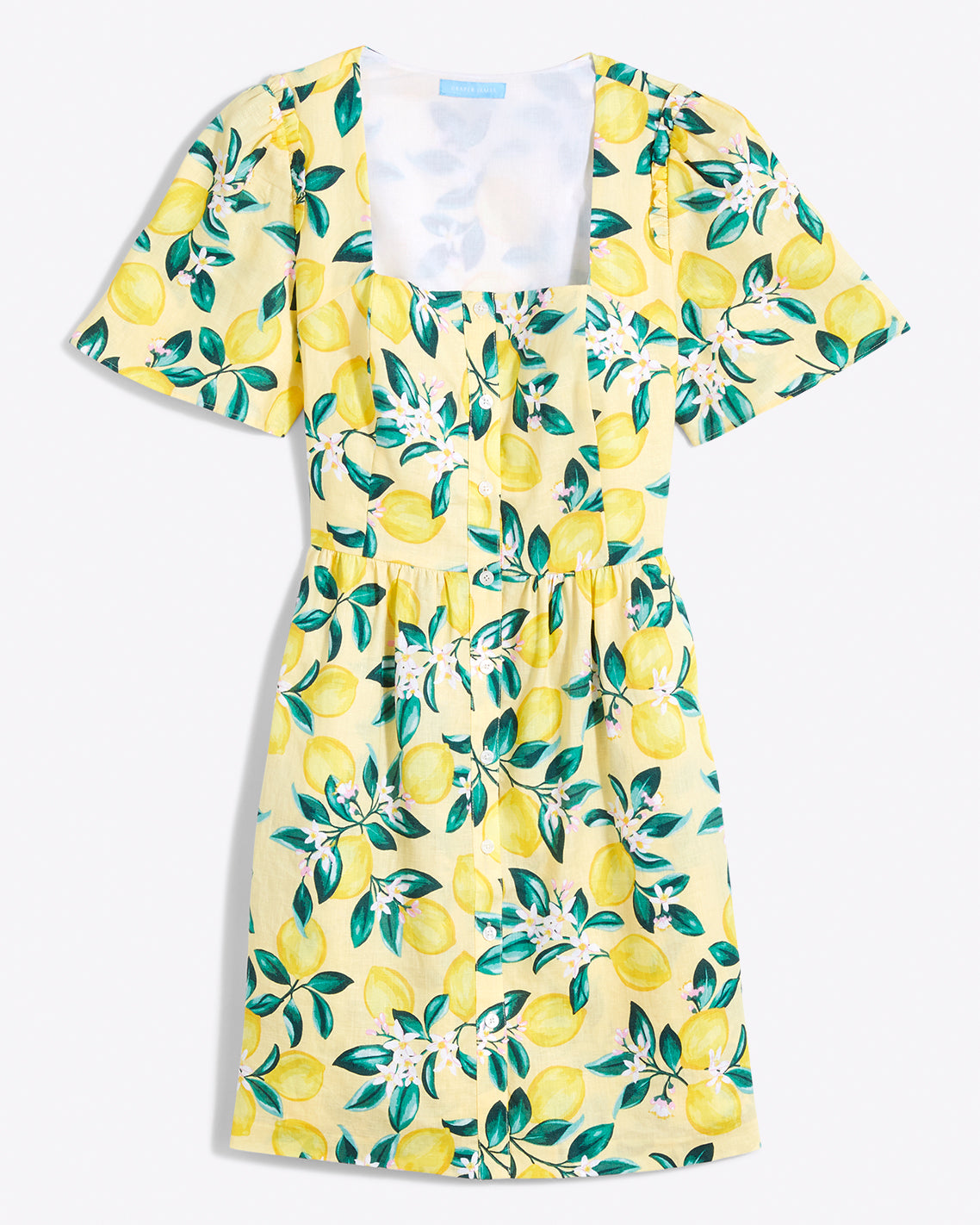 Danielle Mini Dress in Lemon Blossom