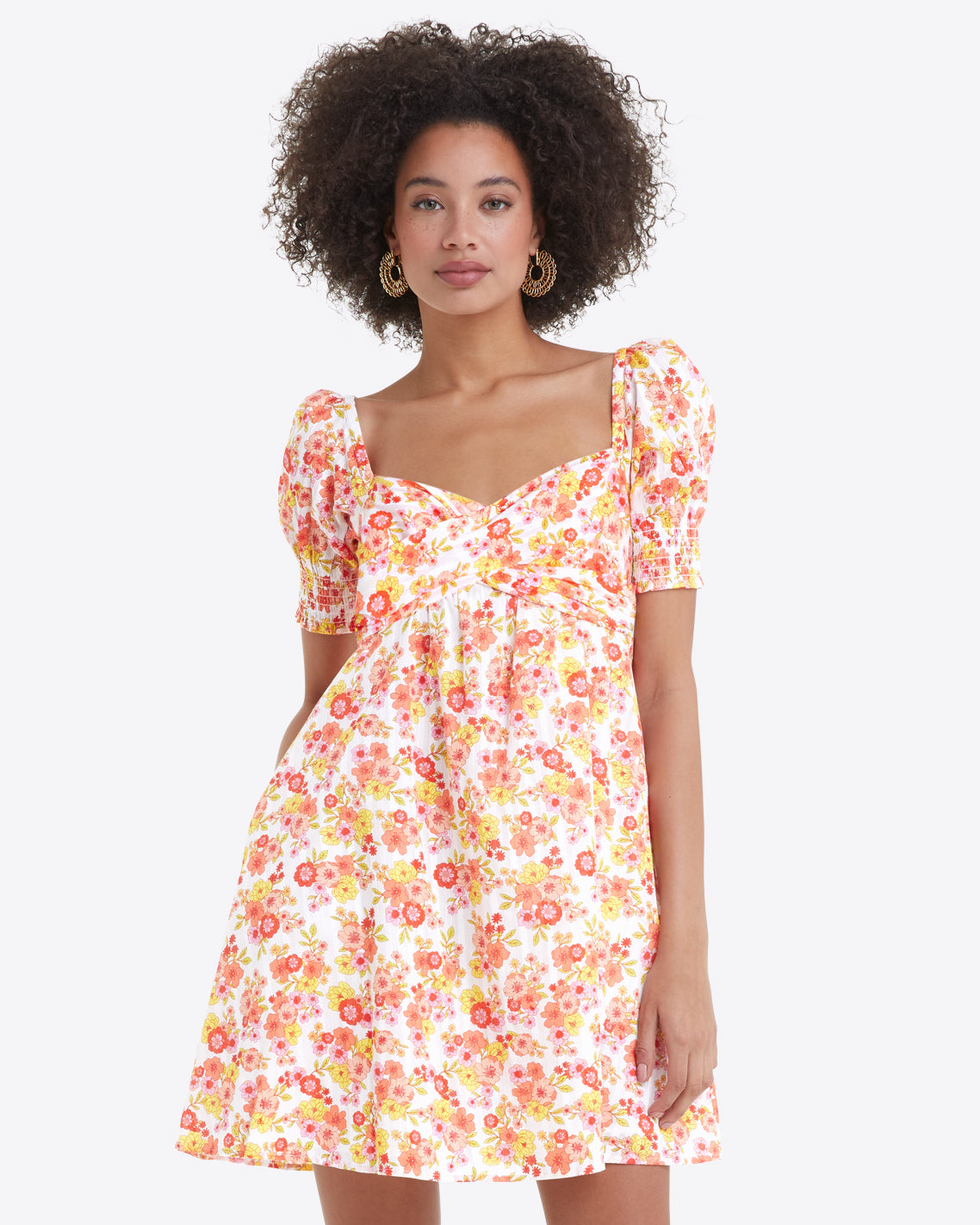 Tye Mini Dress in Field Blossom