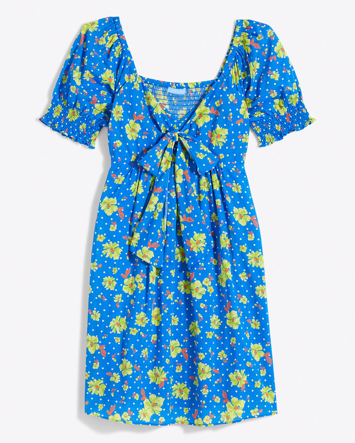 Jennifer Mini Dress in Polka Dot Floral