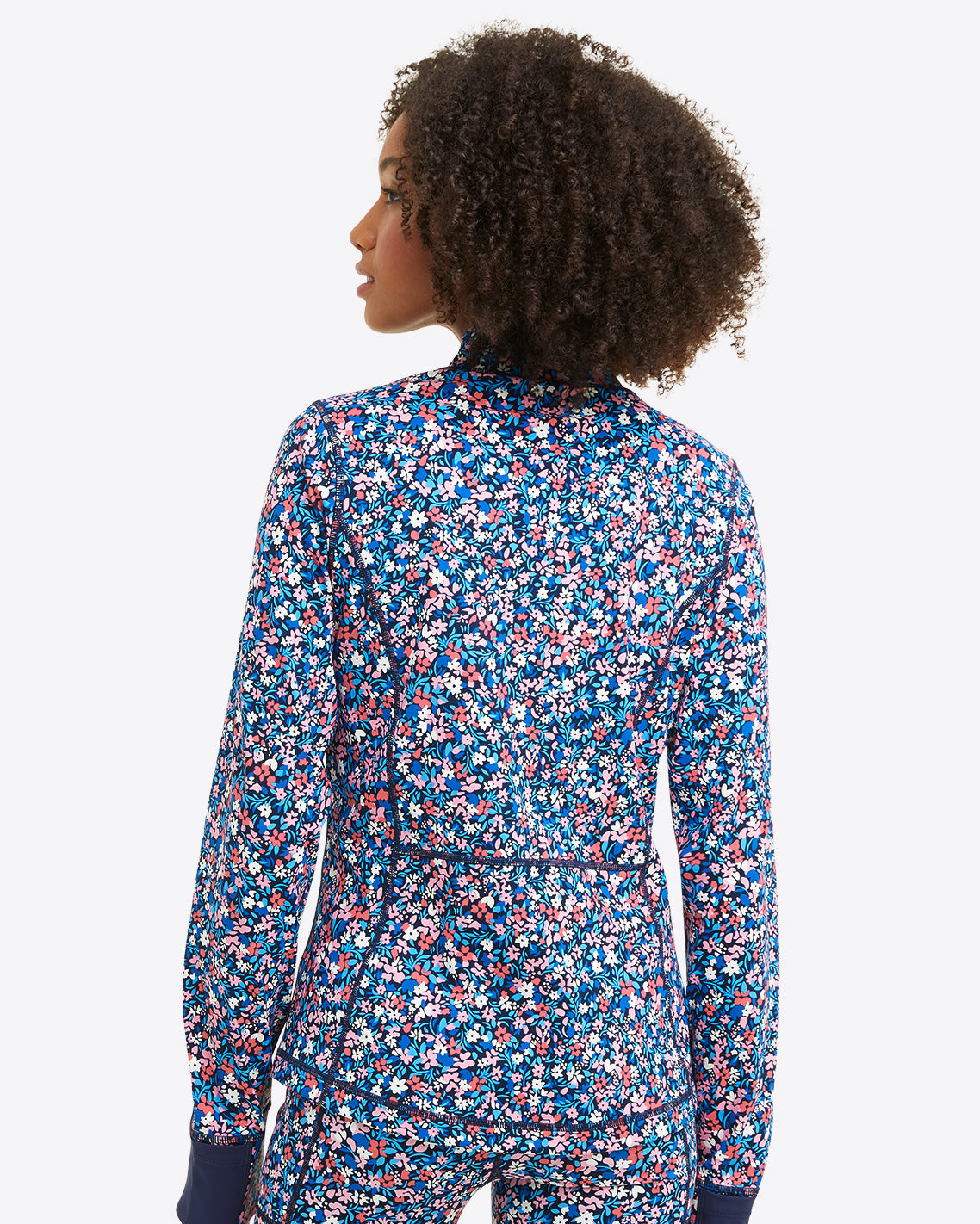 Warm Up Jacket in Allover Ditsy Floral