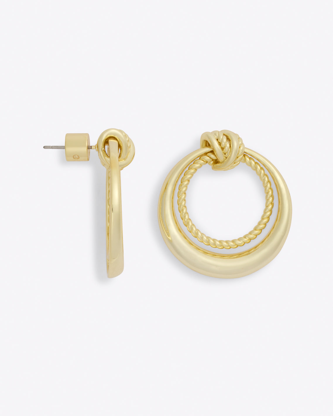 Knot Top Earrings in Gold
