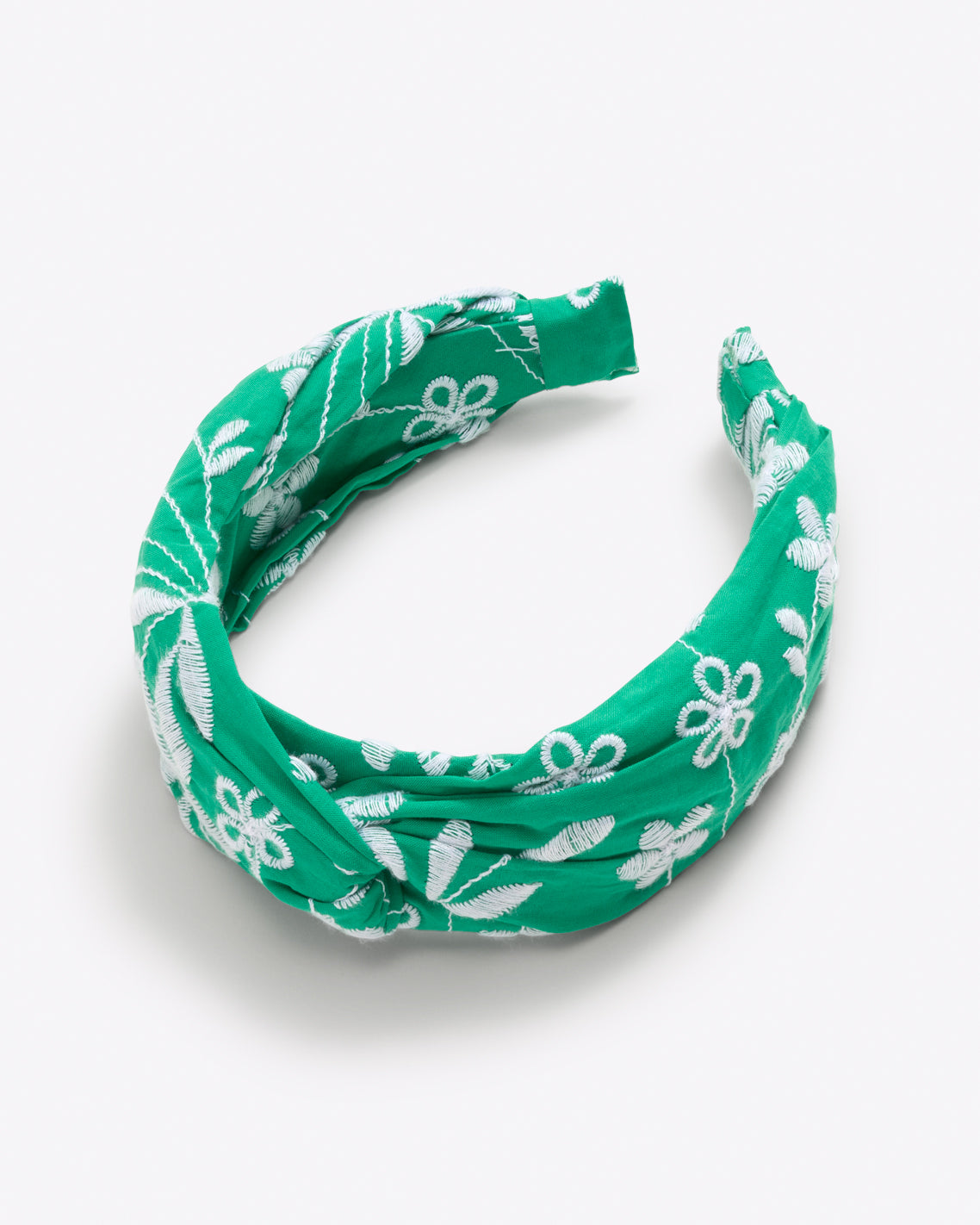 Twist Headband in Embroidered Floral