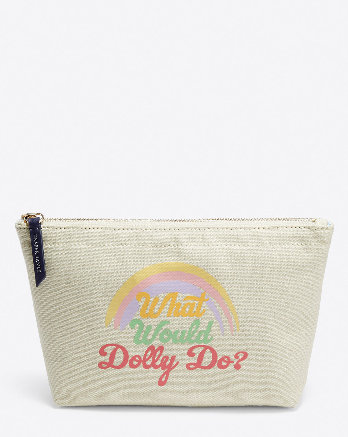 What Would Dolly Do Rainbow Cosmetic Pouch