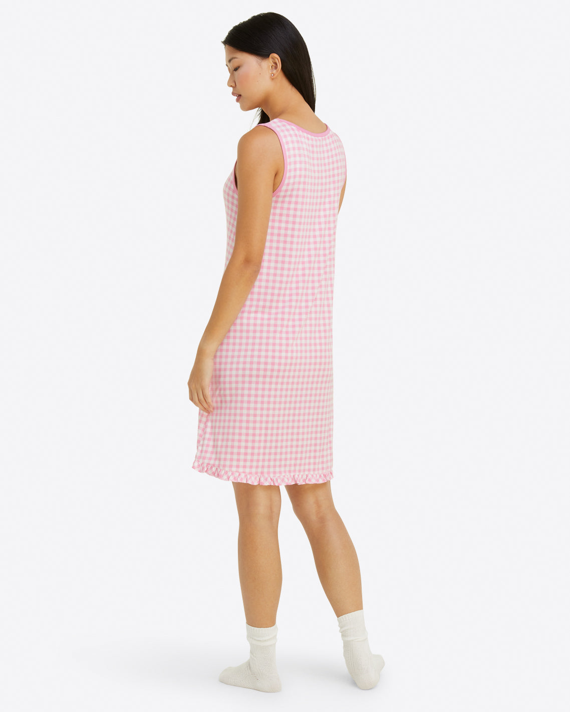 Alison Nightgown in Light Pink Gingham