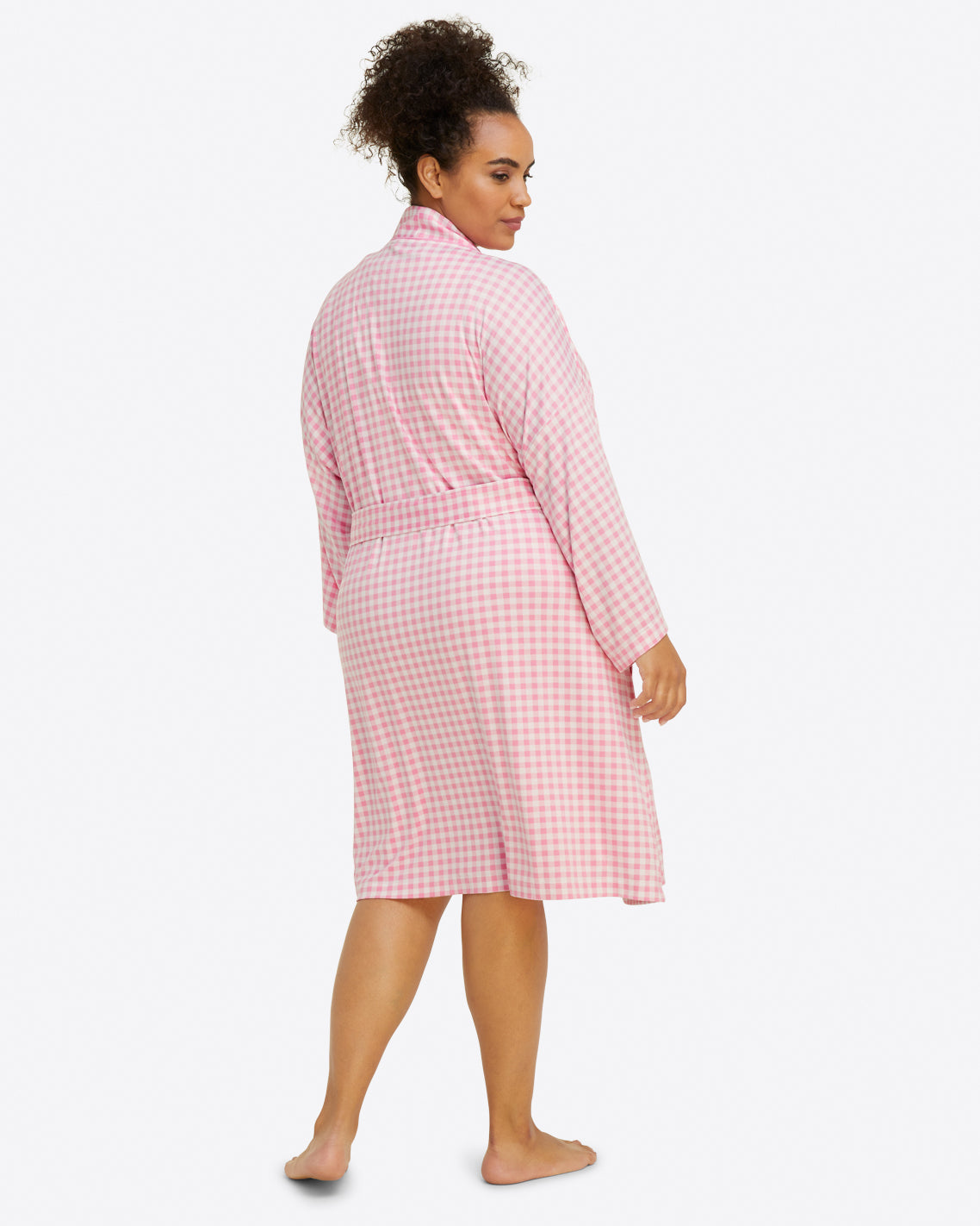Louise Robe in Light Pink Gingham