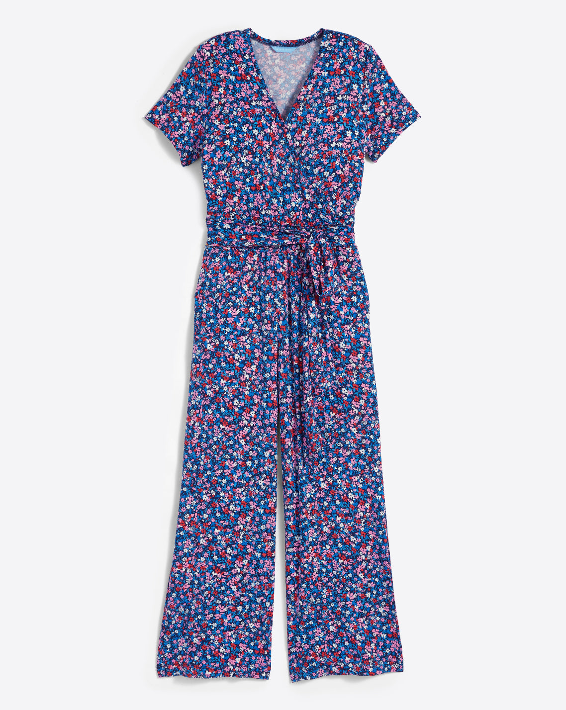 Knit Jumpsuit in Spring Ditsy Floral
