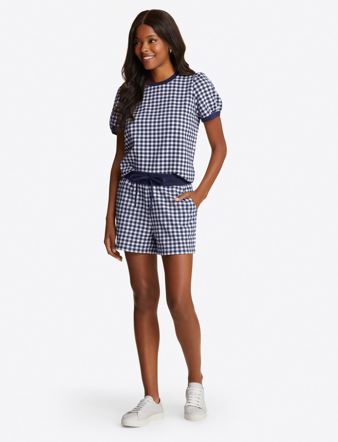 Natalie Sweatshorts Gingham