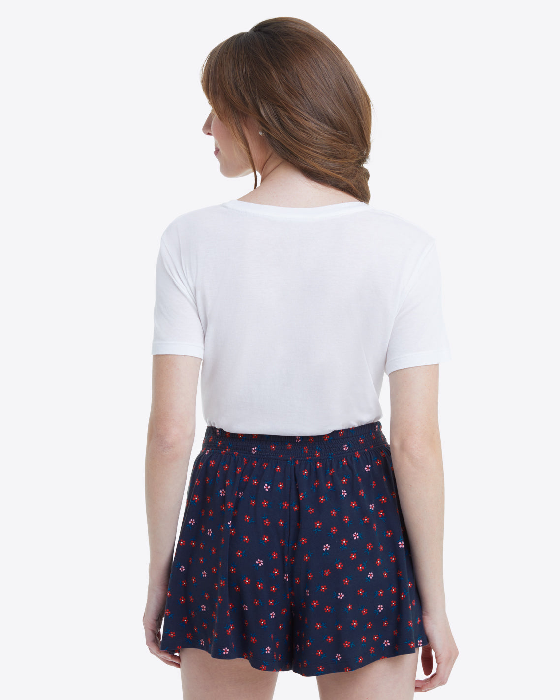 Relaxed Pull On Short in Falling Daisies