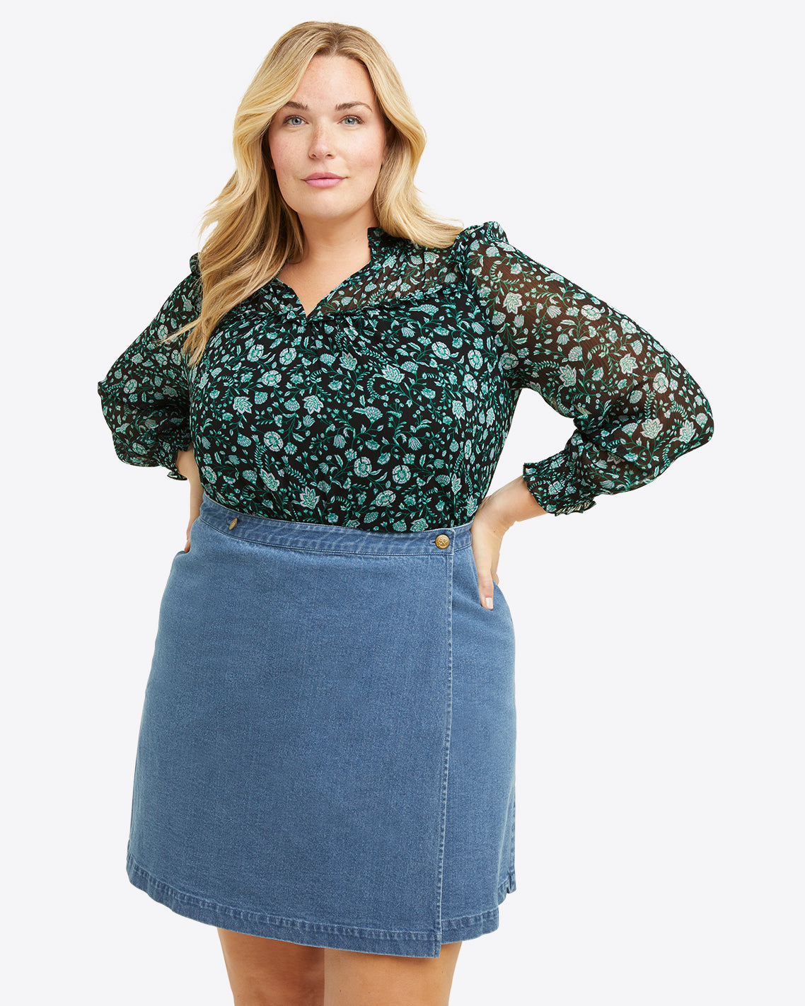 New Icon Skirt (plus Size) - Blue | Levi's® AT
