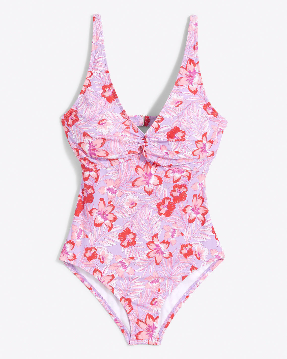 Twist Front One Piece Swimsuit in Floral Scallop – Draper James