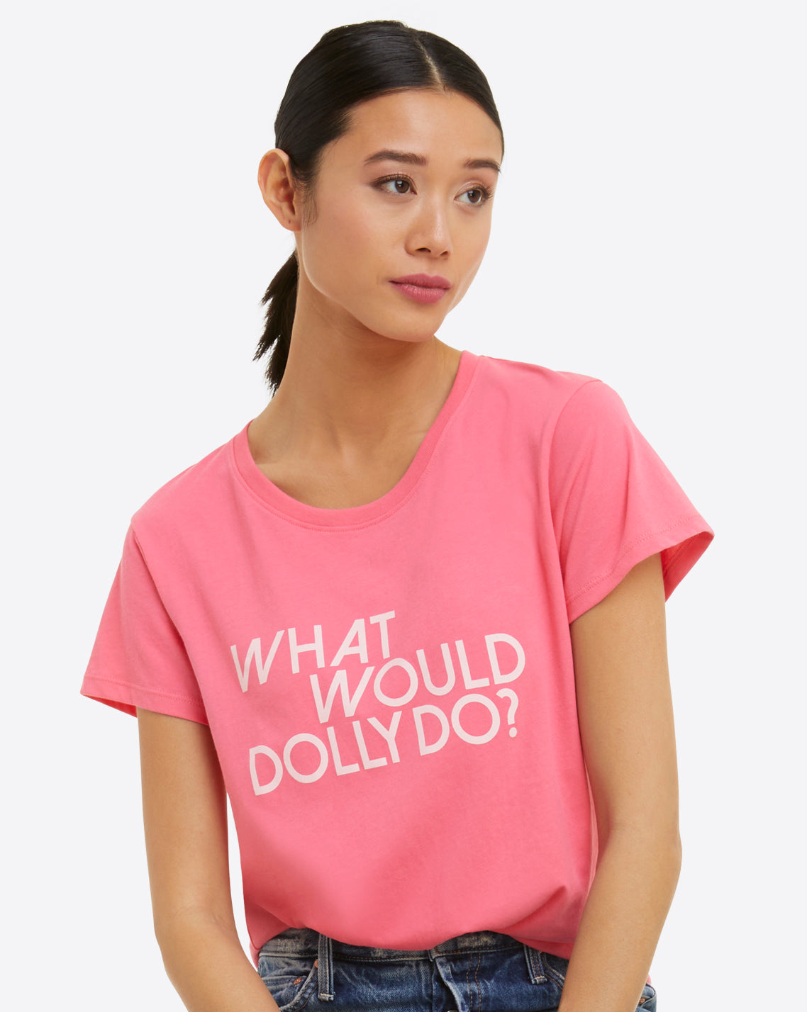 What Would Dolly Do Pink T-Shirt