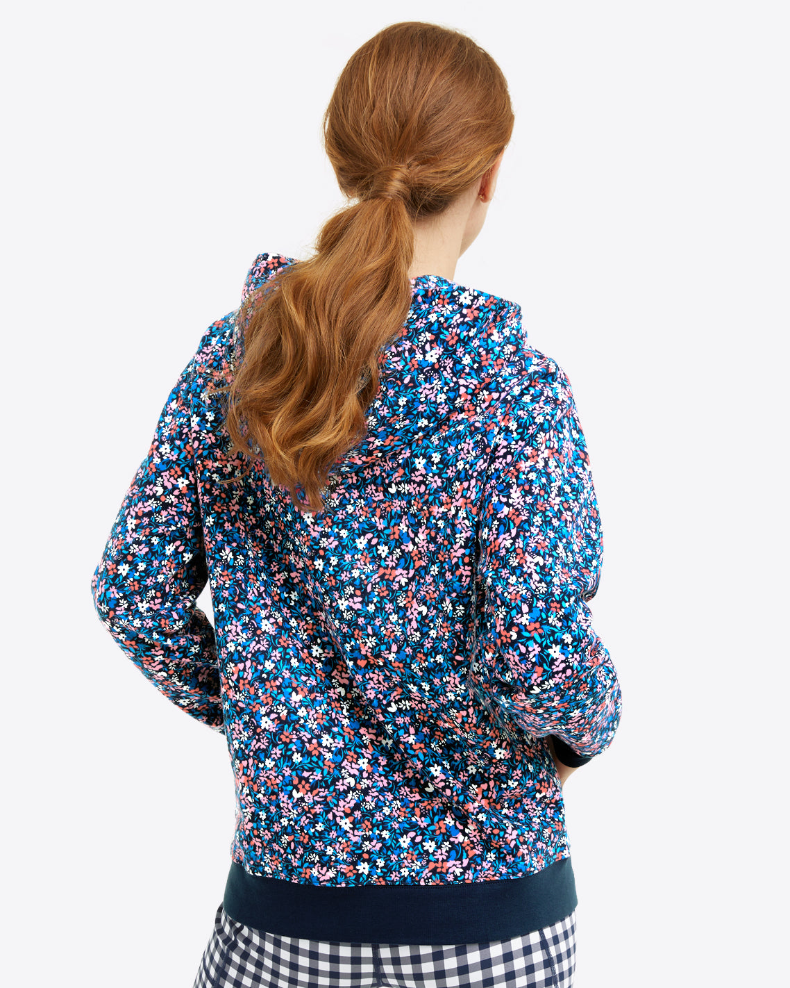 Hoodie in Allover Ditsy Floral