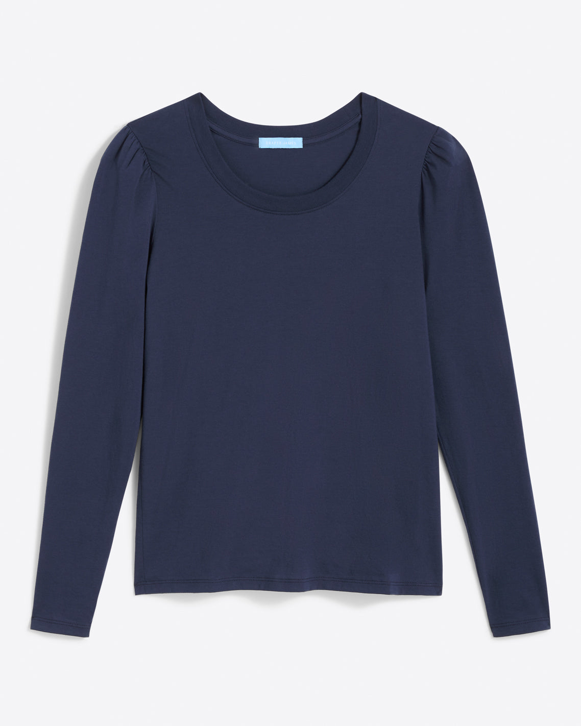 Long-Sleeve Easy Knit Top Navy