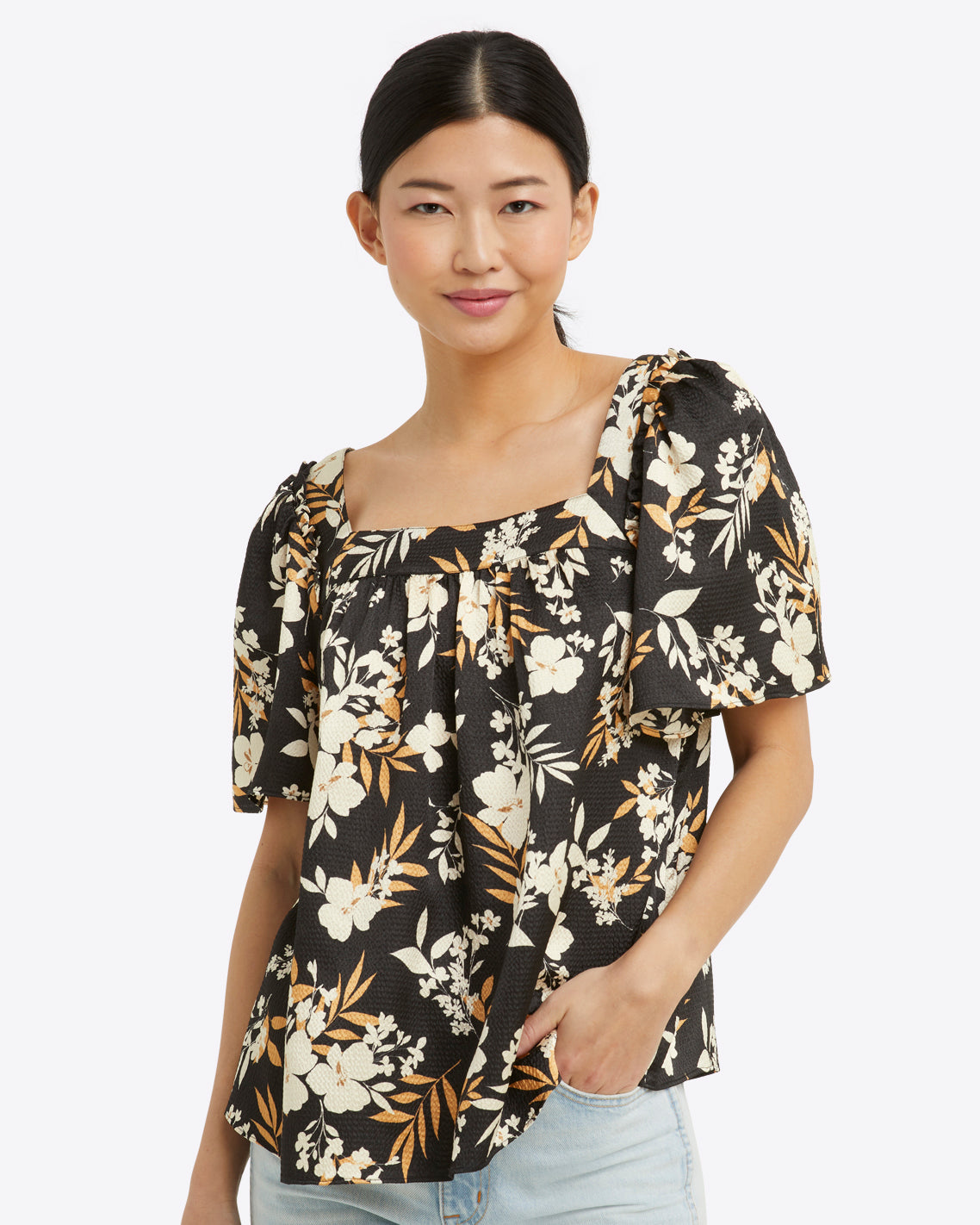 Maren Top Midnight Magnolia