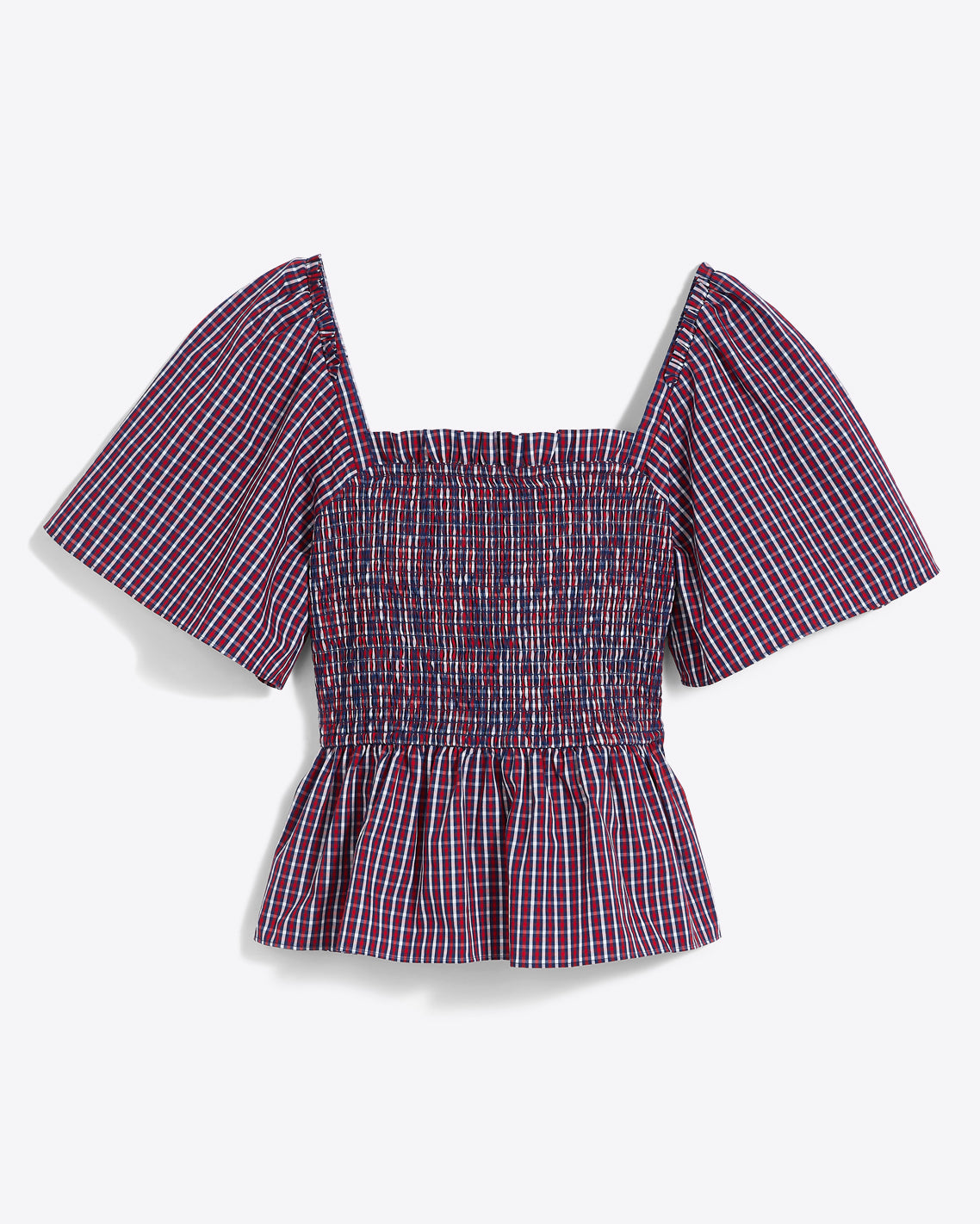 Deana Smocked Top in Picnic Plaid