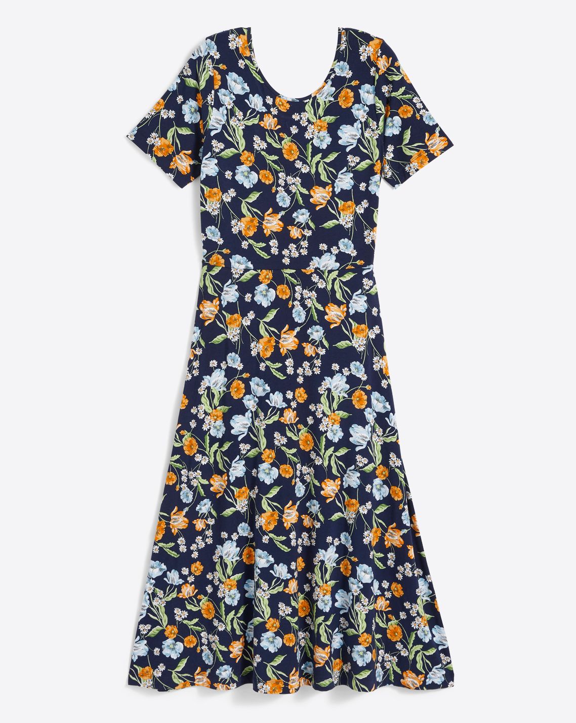 Tammy T-Shirt Dress in Spring Blooms