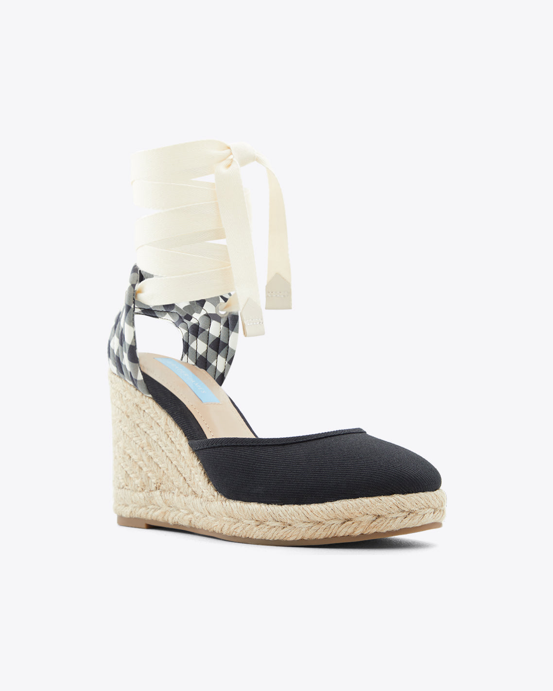 Olivia Espadrille Wedges Black