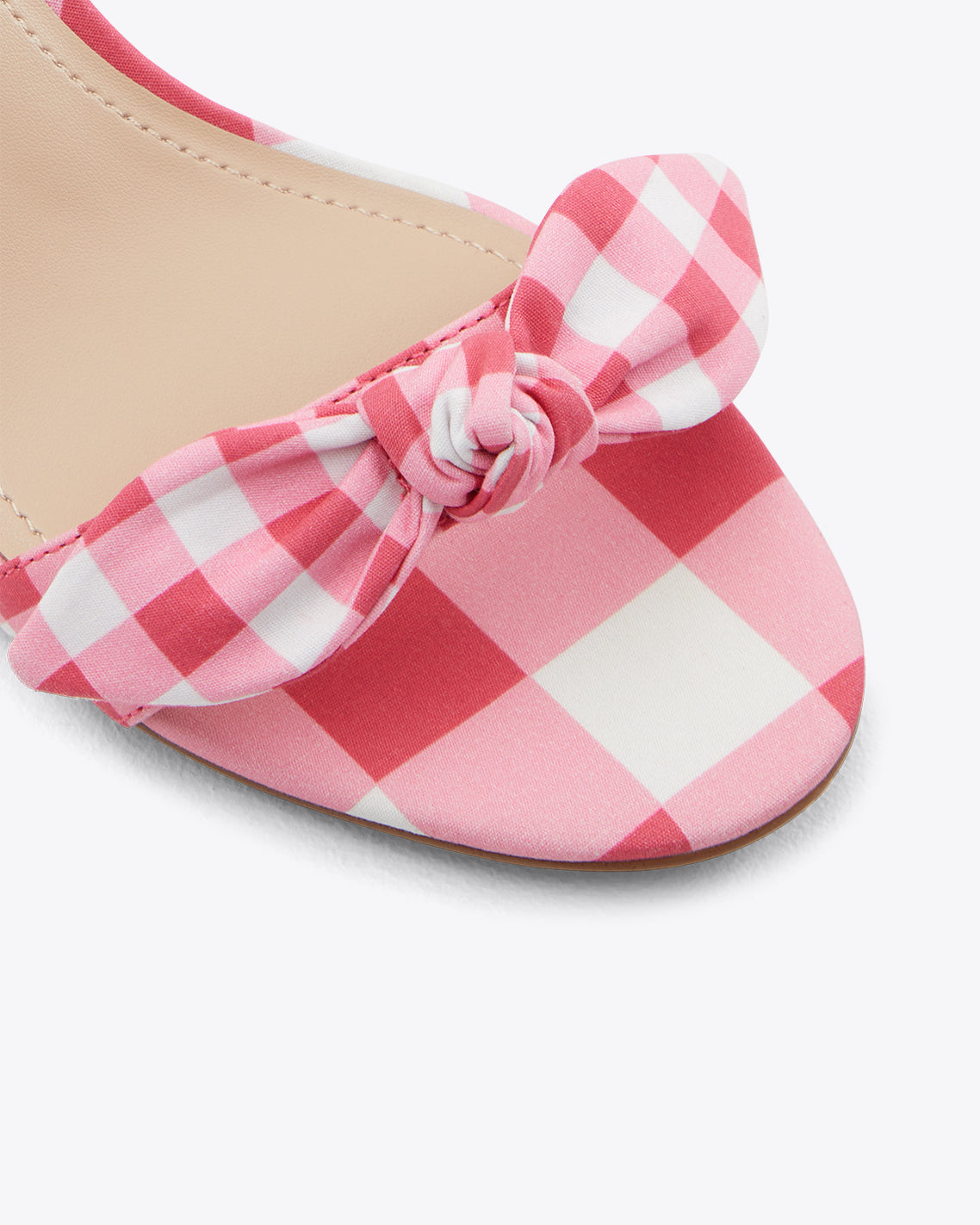 Red and white sale gingham shoes