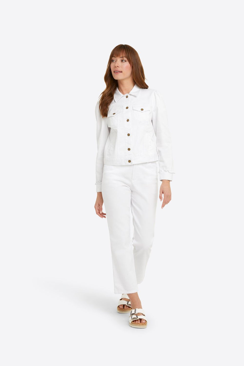 White Denim Jacket – Draper James
