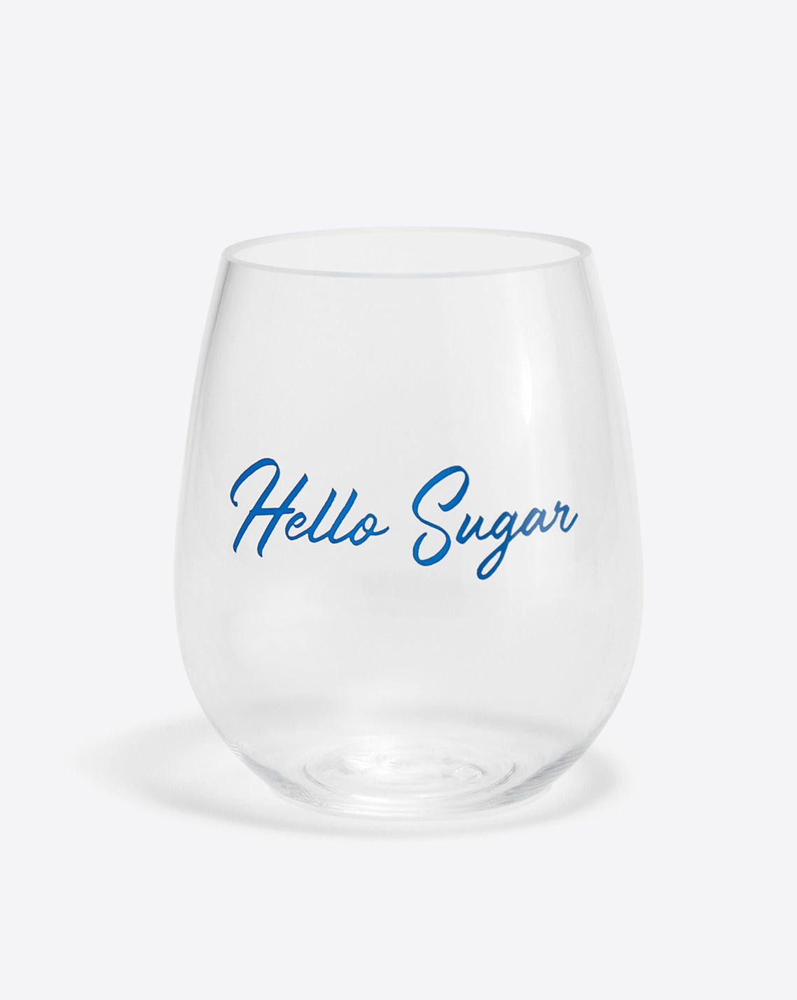 Hello Sugar Acrylic Wine Glass