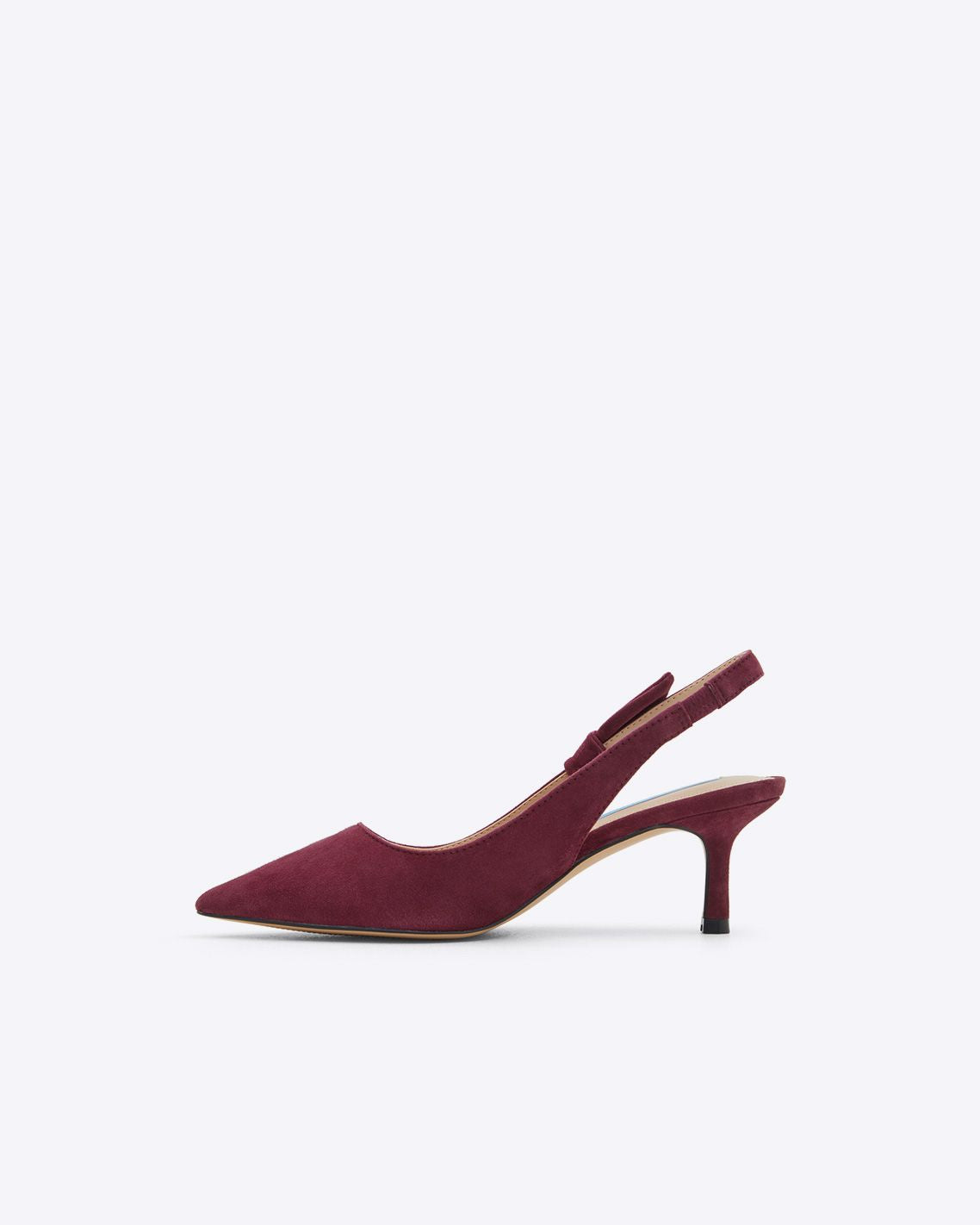 Burgundy slingback clearance shoes