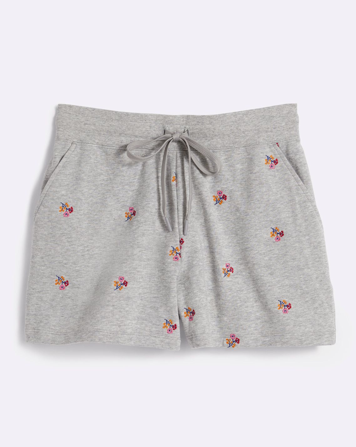 Natalie Sweat Shorts Embroidered Viola