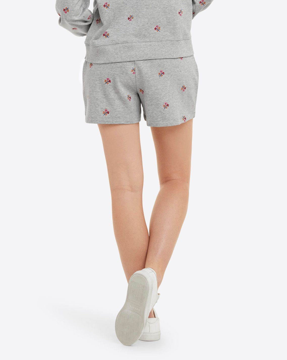 Natalie Sweat Shorts Embroidered Viola